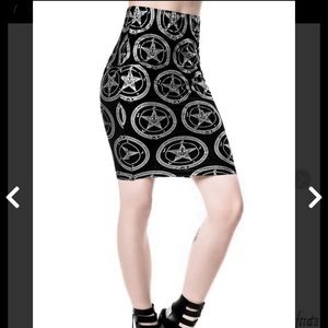 Killstar Baphomet Pentagram Skirt Size Large